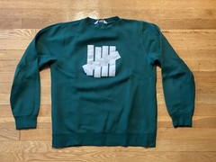 Undefeated 5 Strike Crewneck Large Green Supreme HUF Diamond Hundreds Patta