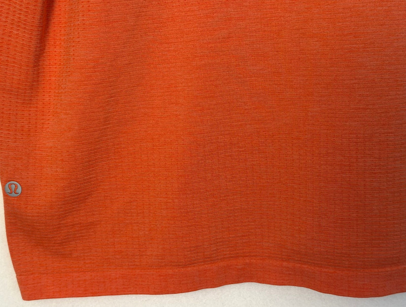 Lululemon Mens XXL Metal Vent Tech Short Sleeve Performance Shirt Orange Gym gallery