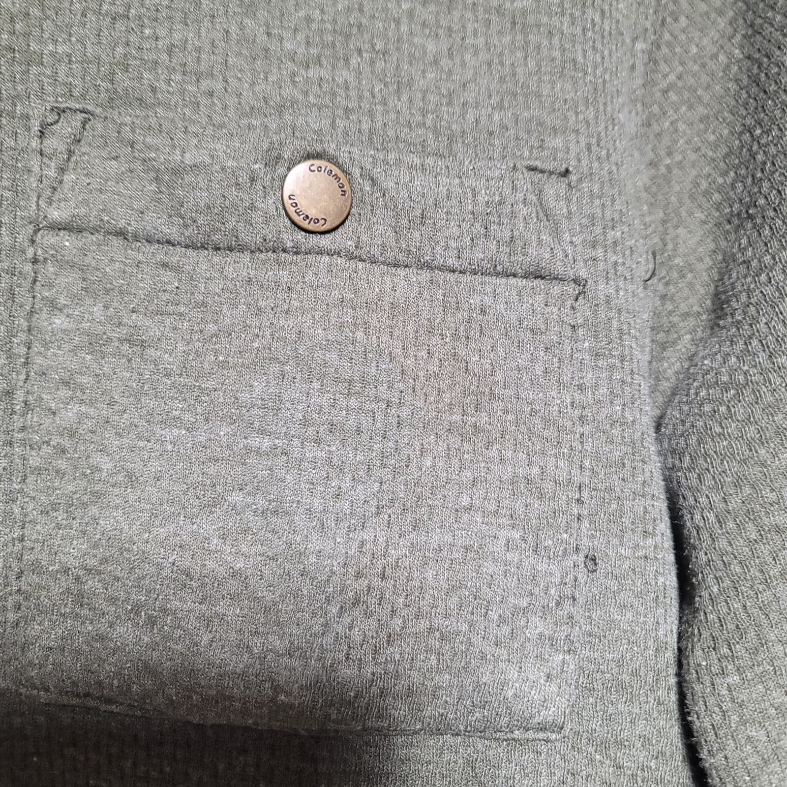 Coleman Men's Green Fleece Lined Shirt Size Small gallery