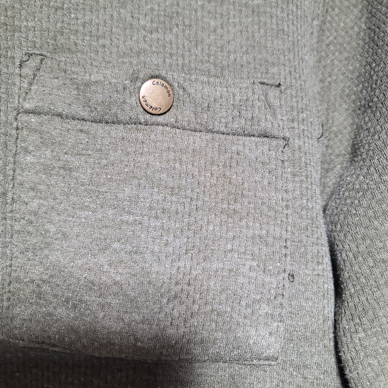 Coleman Men's Green Fleece Lined Shirt Size Small gallery