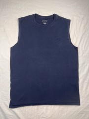 Champion Shirt Size Medium M Blue Tank Top Sleeveless Adult Gym Workout Fitness