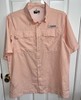 Habit Men's Peach Medium Short Sleeve 40+ Solar Factor Fishing Shirt gallery