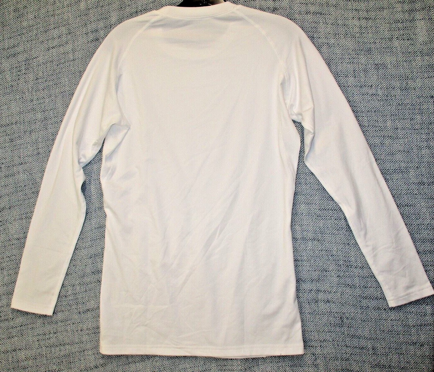 Devops Shirt Adult SZ M White Long Sleeve Lightweight Athletic Compression Mens gallery