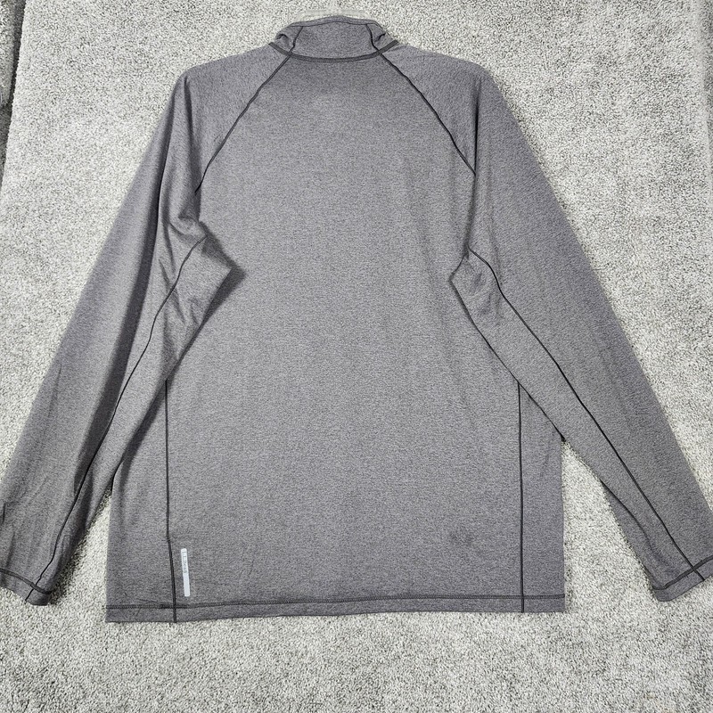 LL Bean Pullover Mens Large Gray 1/4 Zip Lightweight Hiking Shirt Raglan 509467 gallery