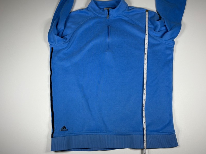 Adidas 1/4 Zip Sweater Men Size Unknown Blue Golf Athletic Performance Layer gallery