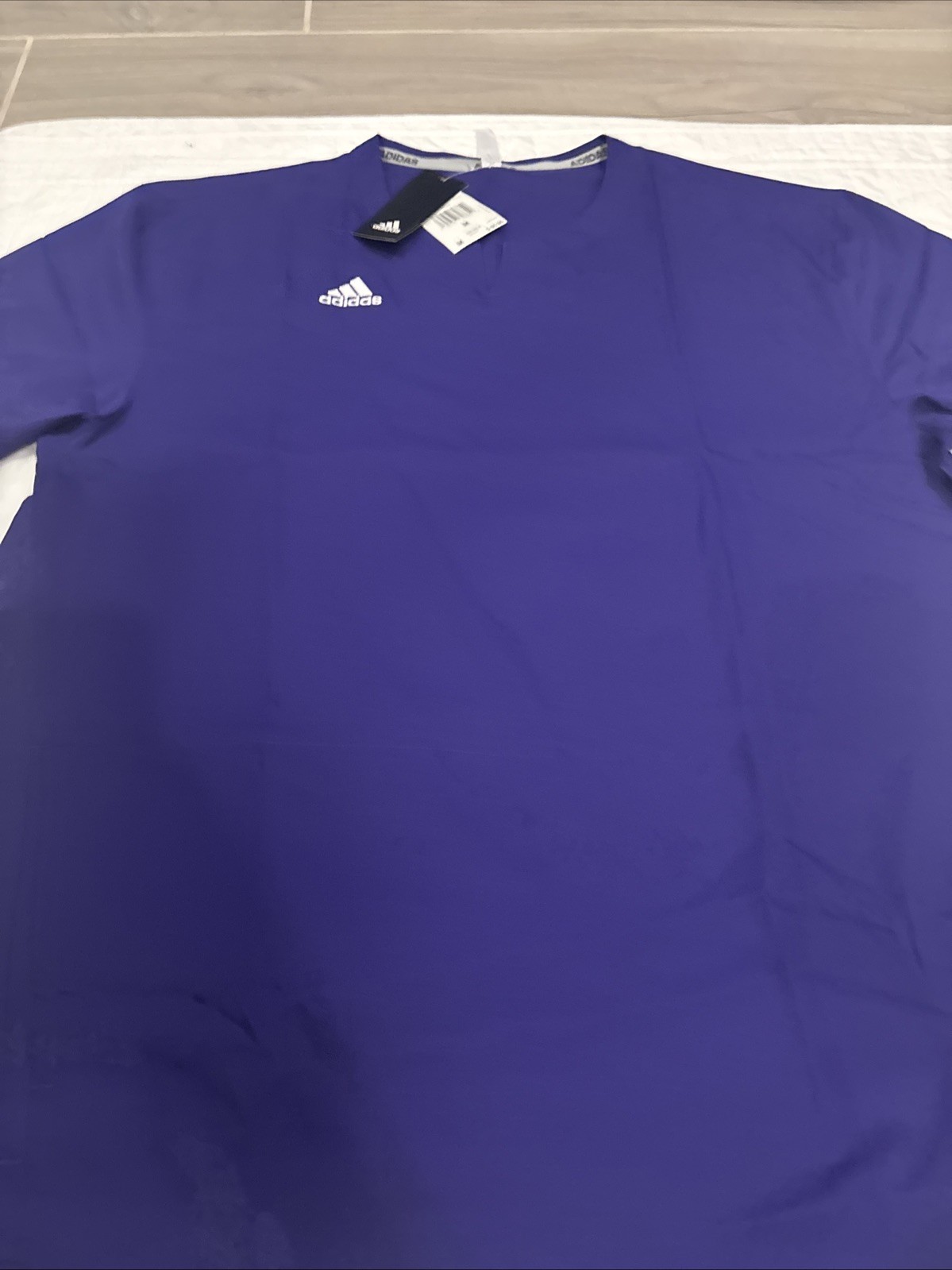 Adidas Icon Cage Medium Purple Baseball Jkt Activewear Sweat Wicking NWT $60 gallery
