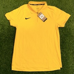 Nike Tennis Nike Court 1/4 Zip Yellow Polo HQ0792-728 Men’s Large NWT