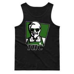 THC Fried Chicken Weed Parody Mens Tank top Funny 420 Marijuana Blunt Munchies