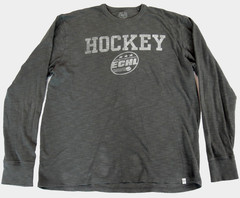 Forty Seven 47 Mens Hockey ECHL Long Sleeve T-Shirt Dark Gray Size Large Exc