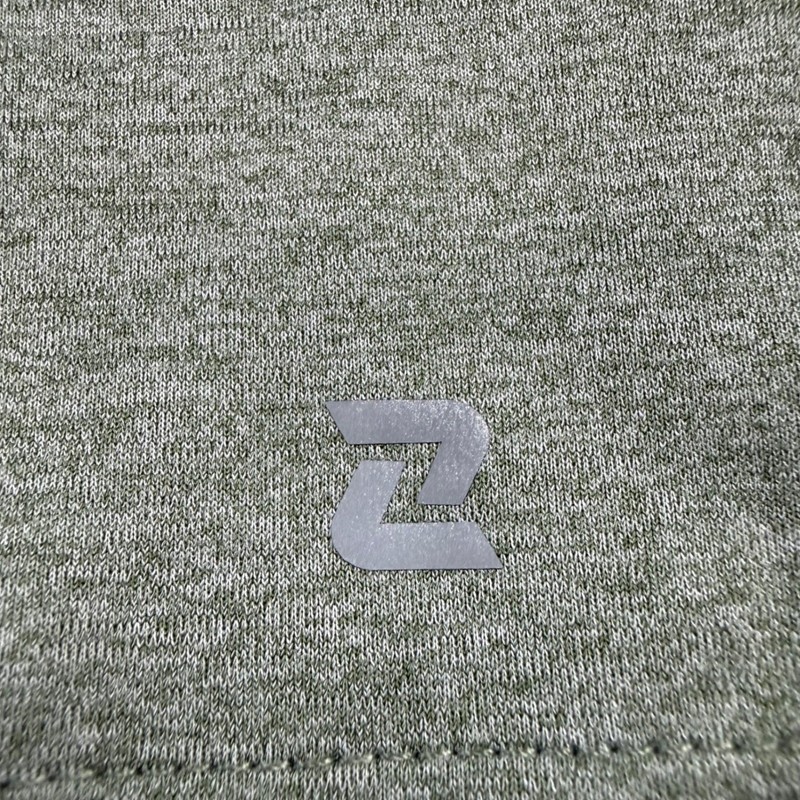 Zelos Quarter Zip Pullover Mens Small Green Heathered Reflective Performance Top gallery