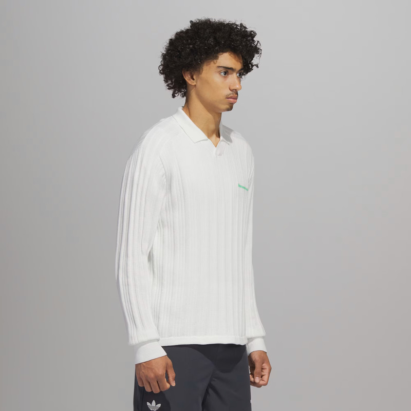 Adidas Pharrell Williams Knit Long Sleeve Jersey 'Cloud White' HZ8138 Size 2XL gallery