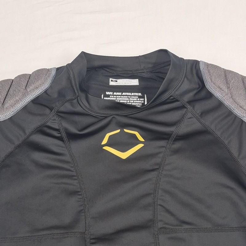 Evoshield Swag Tech Padded Compression Baseball T Shirt Gray Youth Sz XL gallery