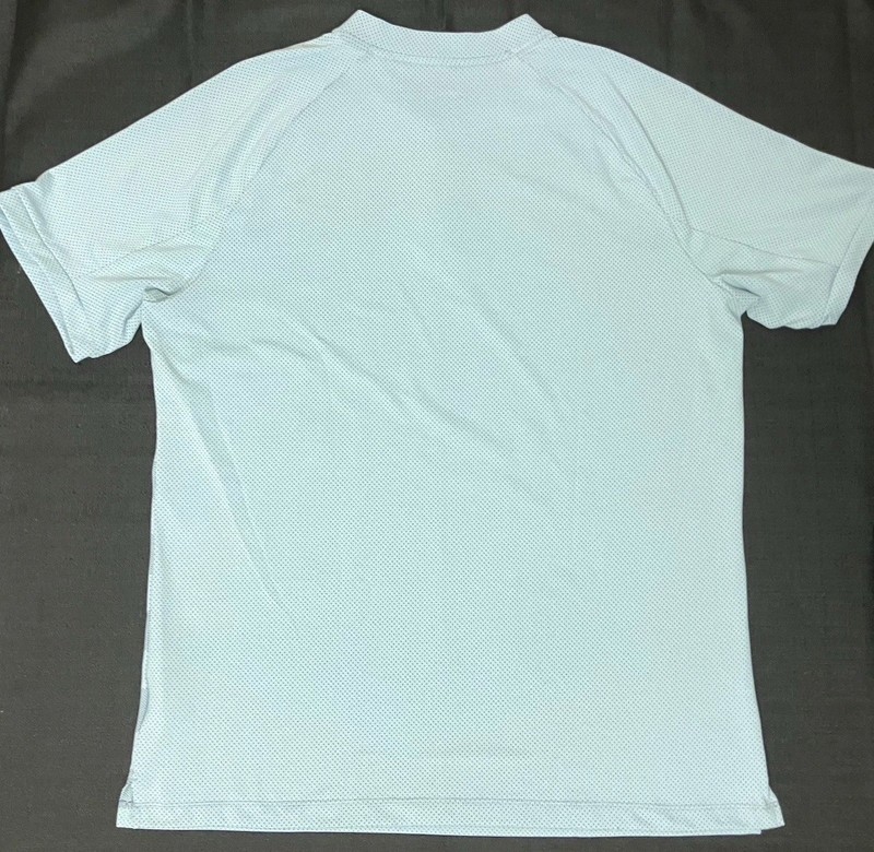 Nike Golf Zonal Cooling Stripe Blade Polo 9333318 452 Light Aqua Blue Sz L gallery