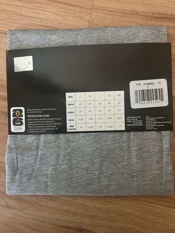 Official FIF Soccer World Cup 2026 T-Shirt with USA letters - Large gallery