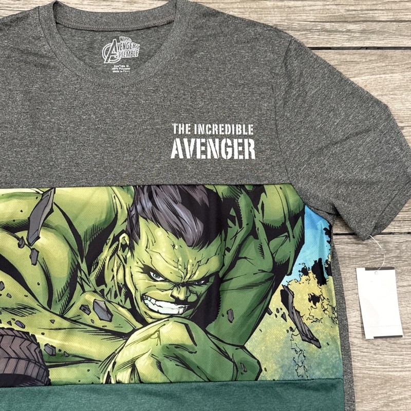 2015 The Incredible Avenger HULK Marvel Performance Workout T-Shirt Size Medium gallery