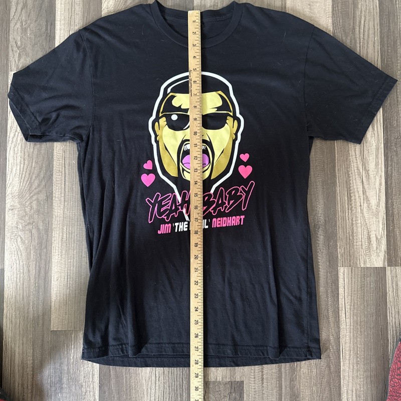 Jim The Anvil Neidhart WWE Life Celebration Limited Edition Yay Baby T Shirt L gallery