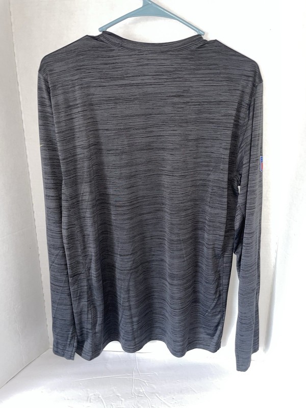 New Orleans Saints Shirt Mens Med Gray Nike NFL Dri-FIT Long Sleeve Athletic Top gallery