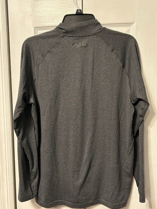 Under Armour Men's UA Tech Charcoal Gray 1/4 Zip Shirt HEATGEAR Loose Fit Size M gallery