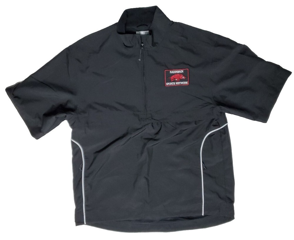 Cutter Buck CB Windtec Shirt Men M/M Medium Short Sleeve Razorback Sports Promo