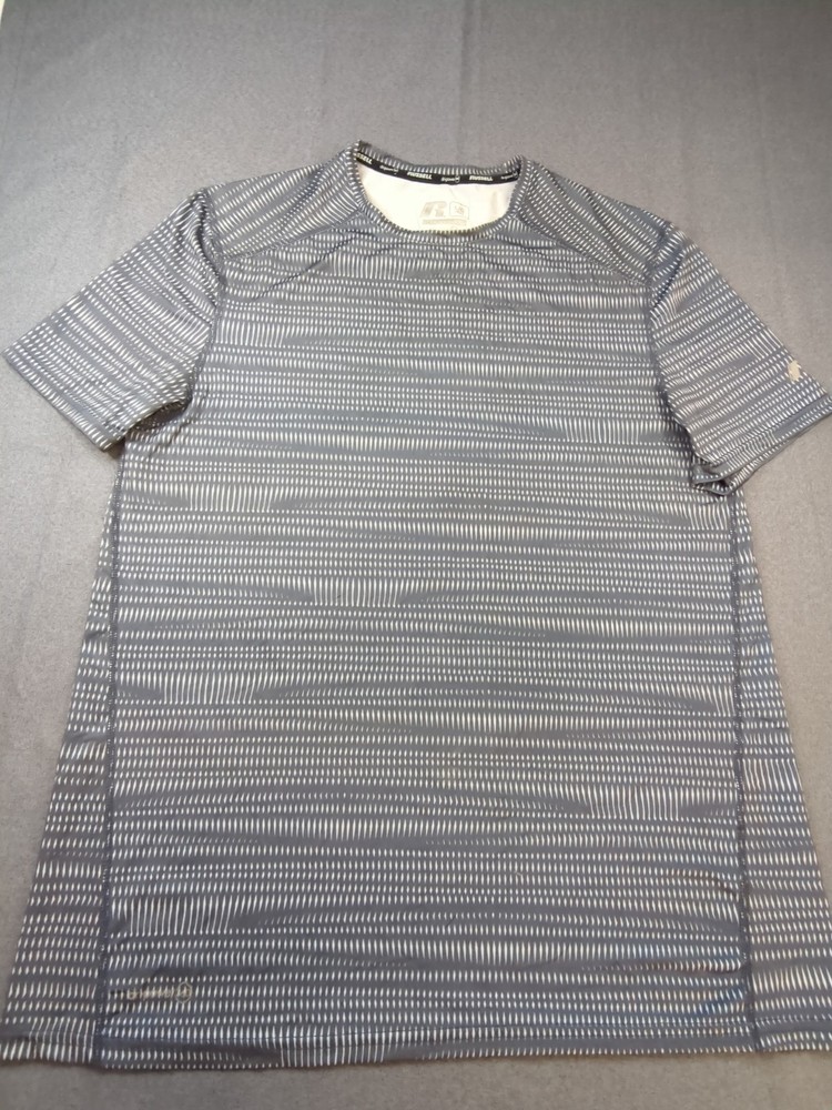 Russell Dry Power 360 T-shirt Gray Men's Large Short Sleeve