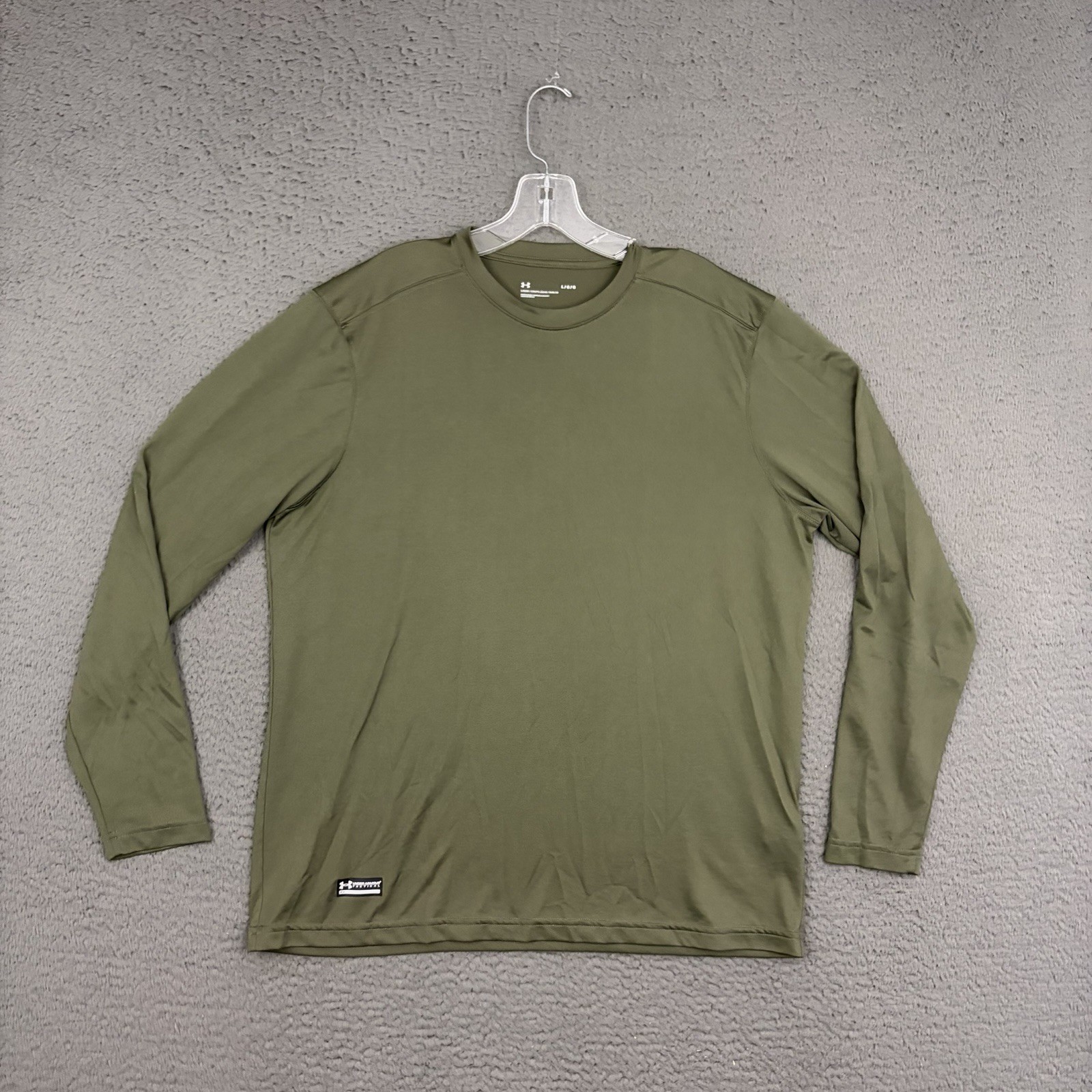 Under Armour Tactical Shirt Mens Large Loose Fit Green Long Sleeve Training Gym gallery