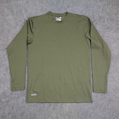 Under Armour Shirt Mens Large Olive ColdGear Infrared Tactical Base Layer Fitted