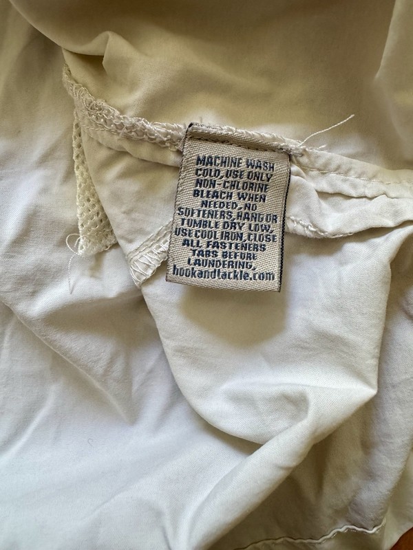 Hook & Tackle Outfitters Men's Technical Fishing Shirt Beige, Size Large gallery
