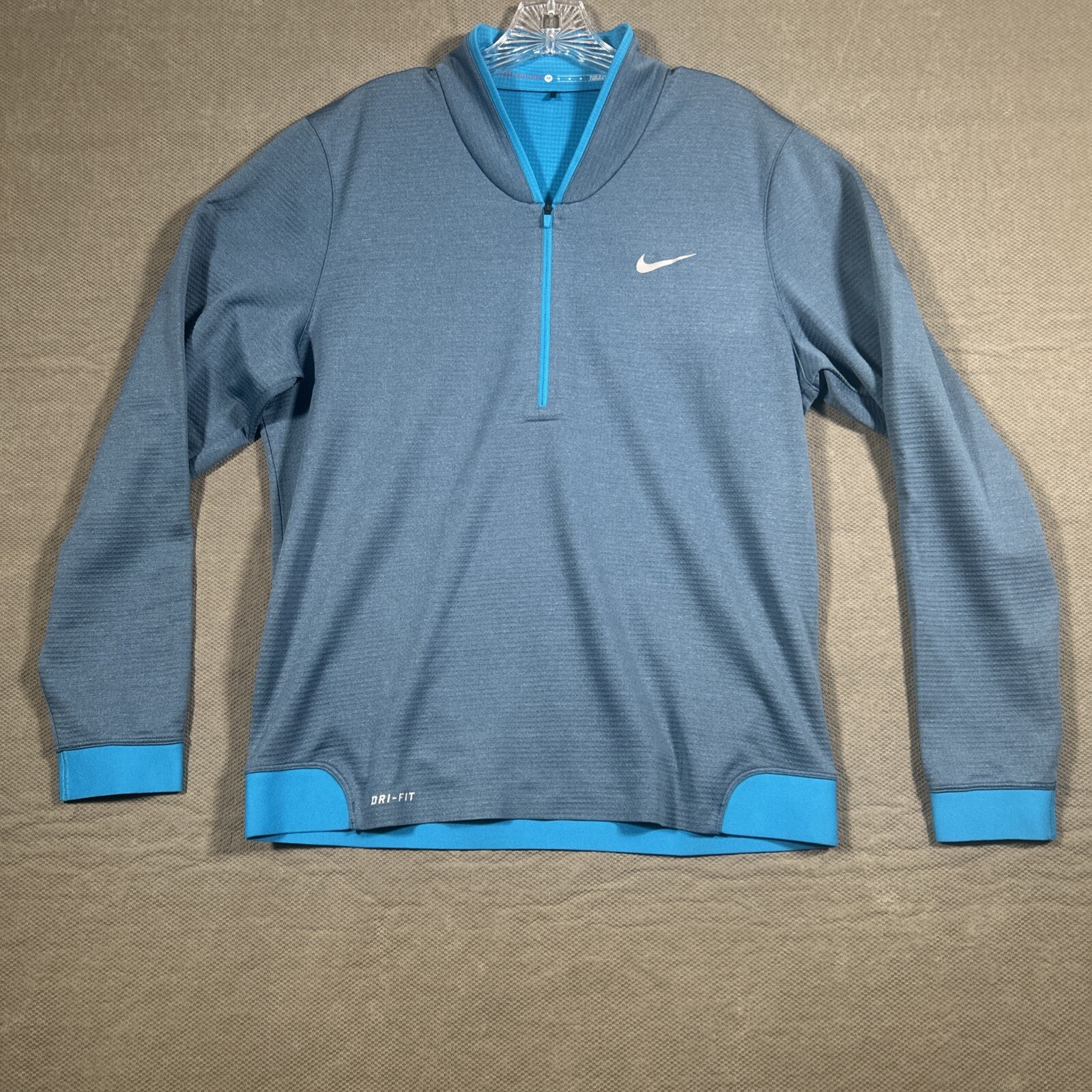 Nike Tiger Woods Collection Mens Pullover Dri-Fit Cypress Shield 1/4 Zip Golf M gallery