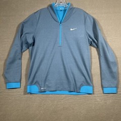 Nike Tiger Woods Collection Mens Pullover Dri-Fit Cypress Shield 1/4 Zip Golf M