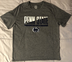PENN STATE NITTANY LIONS PROEDGE T-SHIRT MENS LARGE BLUE & GRAY PERFORMANCE