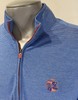 Johnnie-O Vaughn Performance L Large 1/4 Zip Shirt Blue Long Sleeve Dupont CC gallery