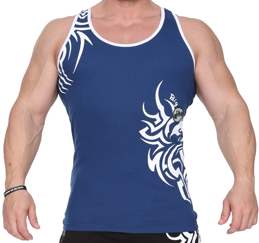 BIG SM men's muscle shirt tank top armpit shirt stringer fitness bodybuilding 2285