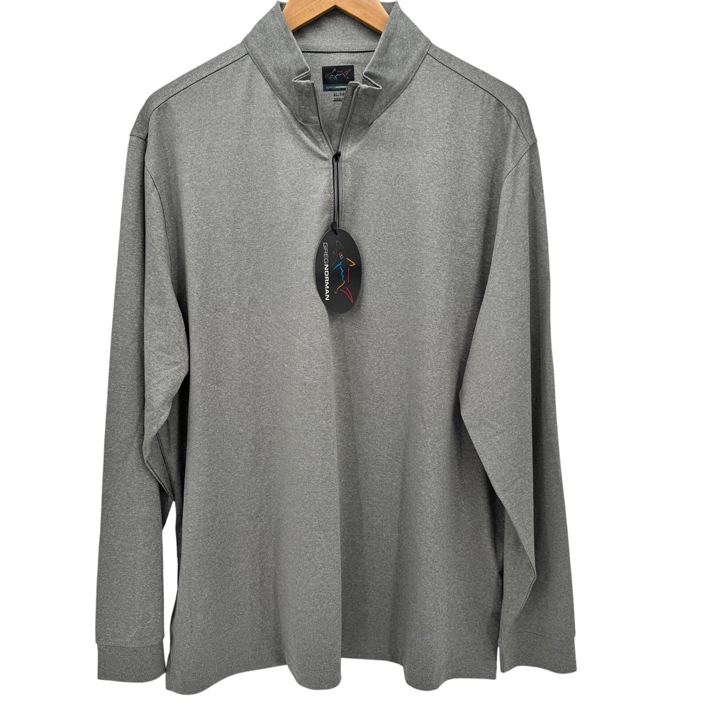 Greg Norman 1/4 Zip Play Dry Pullover Mens XL PROTECTIVE SECURITIES Logo NEW