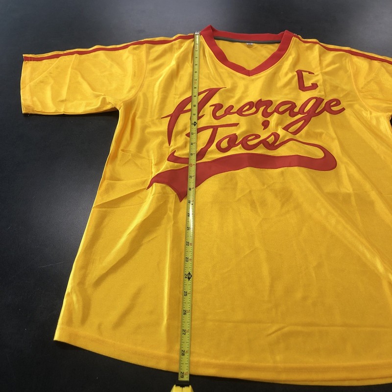 Dodgeball A True Underdog Story-Average Joe's-LAFLEUR Yellow/Red Jersey Size M gallery