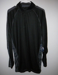 NWT-Ultra Club Cool Dry Sport 1/4 Zip Black & Gray Men’s Pullover Shirt-2XL