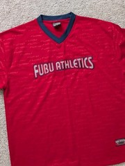 Vintage Fubu Athletics Uptown Jersey Mens XXL V-Neck AOP 1992 Streetwear Y2K 90s