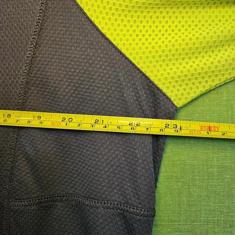 Reebok Men's Medium Hydromove Performance T-Shirt Gray Neon Yellow Athletic Gym gallery