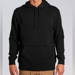 Bylt Basics Core French Terry Hoodie Sweatshirt in Black Size Large