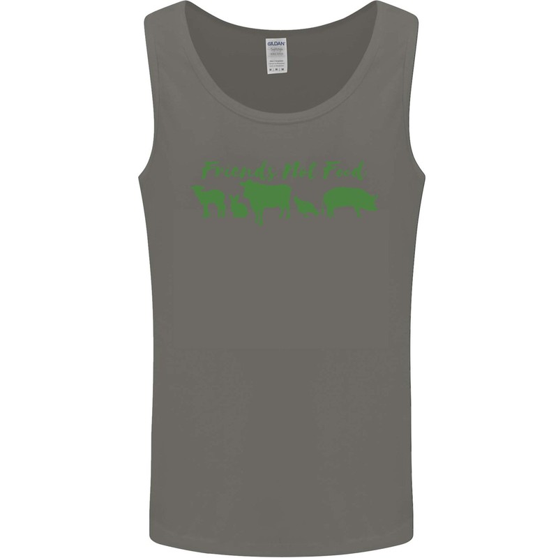 Animals Are Friends Not Food Vegan Mens Vest Tank Top gallery