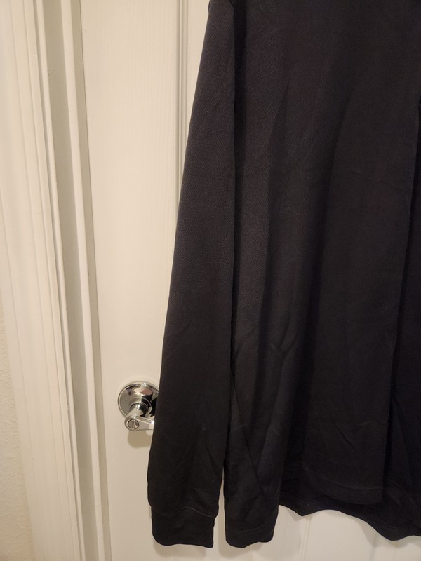 PGA Tour Golf Pullover Mens XL Performance Quarter Zip Black Active Perry Ellis gallery