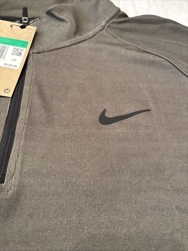 Nike Golf Tour RARE X-Large Dri-FIT ADV Zip Long Sleeve Dragon Green FD5833-325 gallery