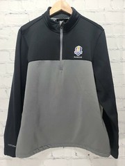 Under Armour Men’s Gray Black Storm1 1/4 Zip Cold Gear Medium Pullover C5