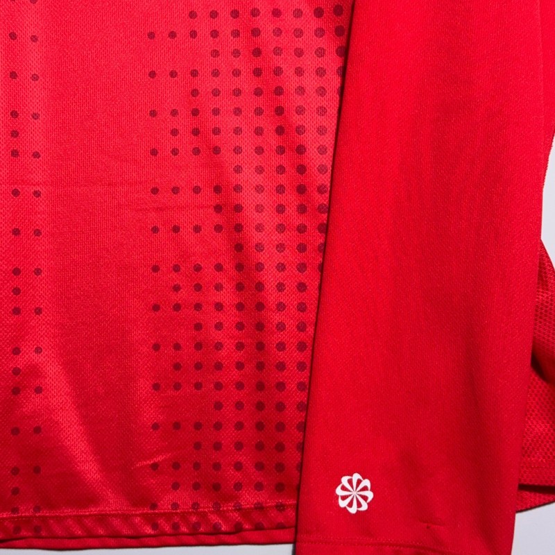 Nike Running Center Swoosh Shirt Mens Size XL Zoned Cooling Long Sleeve Red Gym gallery