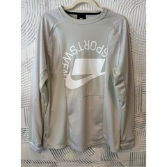 Nike 2019 White and Black Logo Crewneck N0499
