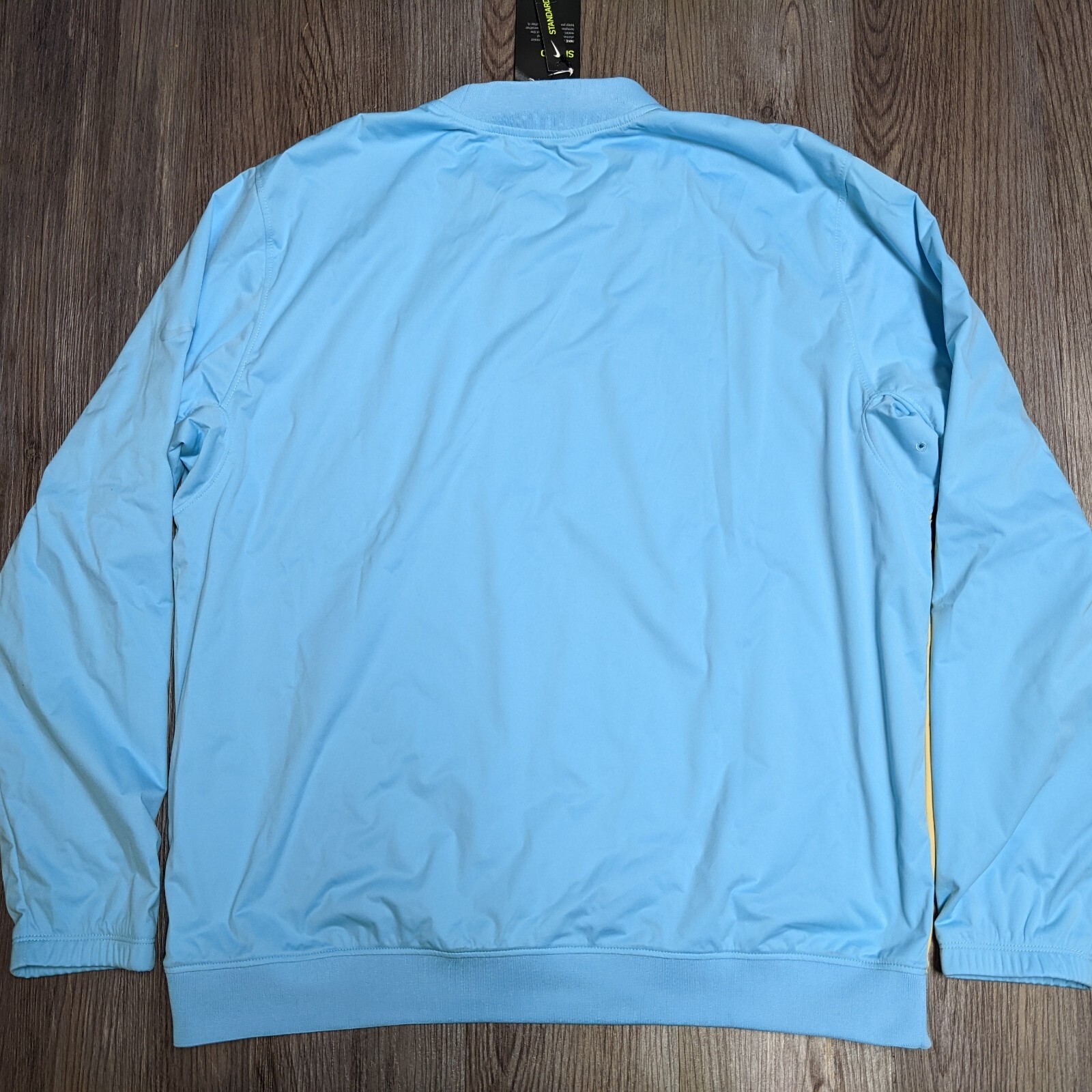 Nike Shield Victory Golf Men's L Pullover Crew Shirt Top Blue Yellow CI8986-496 gallery