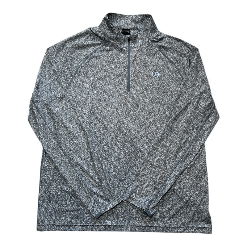 DUNNING GOLF Performance Pullover sz XL Blue 1/4 Zip Long Sleeve Resortwear gallery