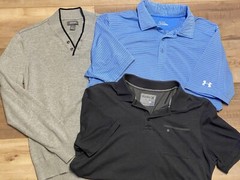 Mens Under Armour Nike Dri Fit Hurley Polo Kenneth Cole Sweater Size Medium M