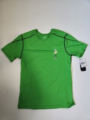 adidas Men’s Tech Short-Sleeve Training Tee, Intense Green/Black, L