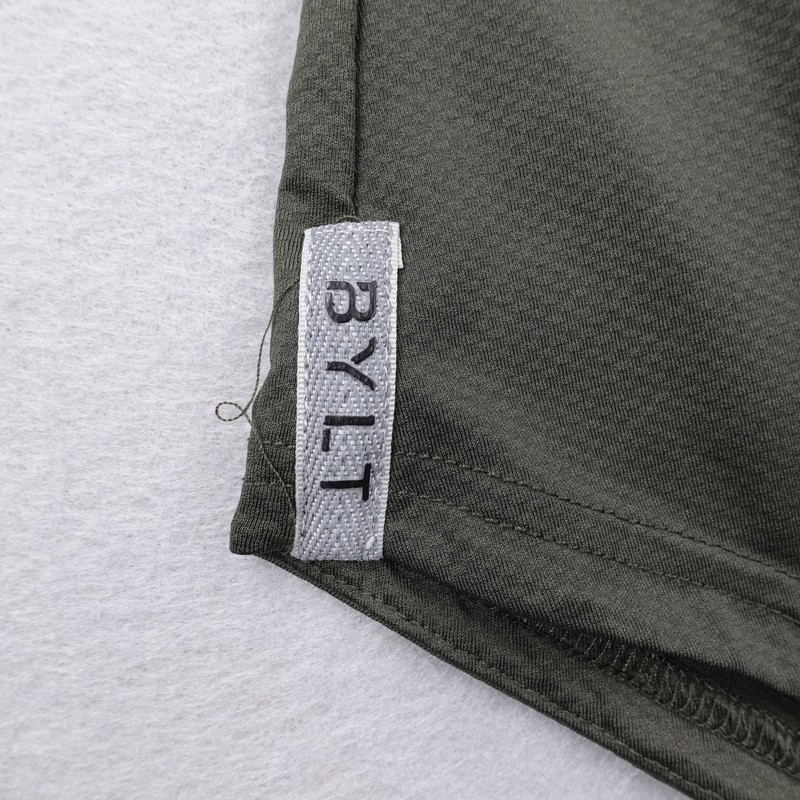 BYLT Hoodie Mens XL Green The Circuit Tank Hooded Henley Sleeveless Shirt Gym gallery