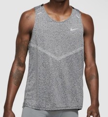 Nike Rise 365 Dri-Fit Running Tank Top CZ9179-011 Men’s Black Heather Size L